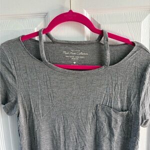 Hollister Heather Gray Short Sleeve Tee